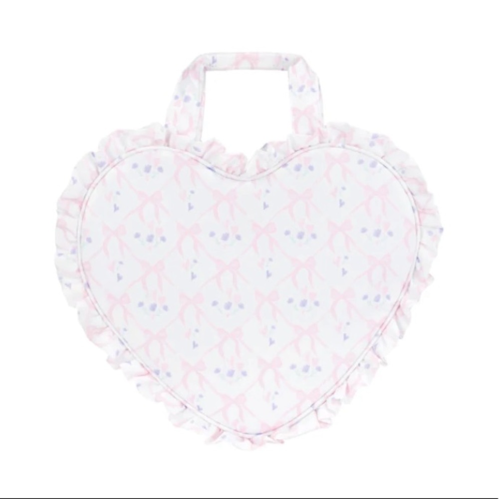 RARE Stoney Clover Lane Mini Heart Tote -Sugar Cube